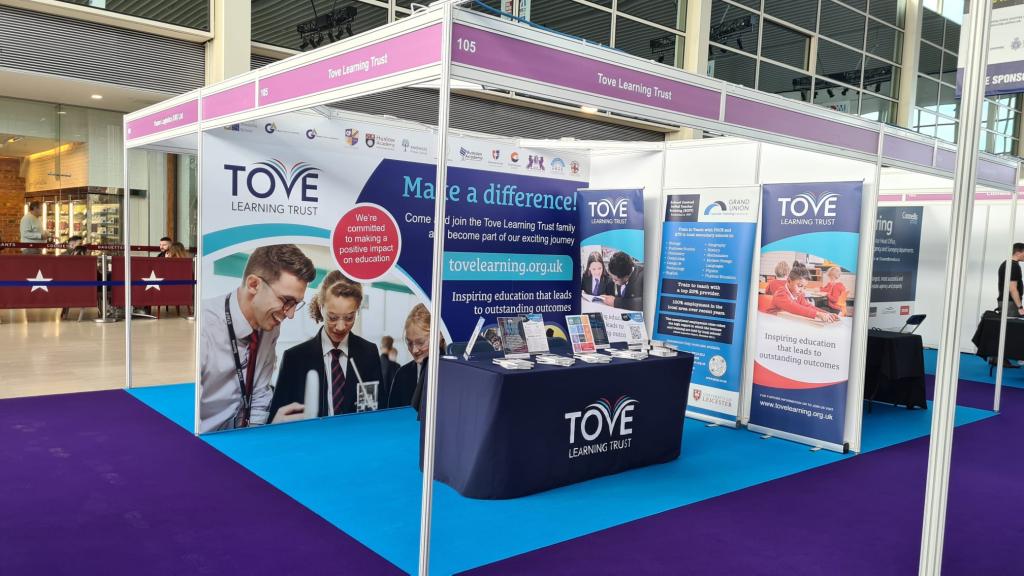 May be an image of 1 person and text that says "TOVE LEARNING TRUST WE ARE EXHIBITING IMK SHOW JOB centre:mk KEYNE 22& 23 MARCH 2024 bsi COME AND MEET US!"