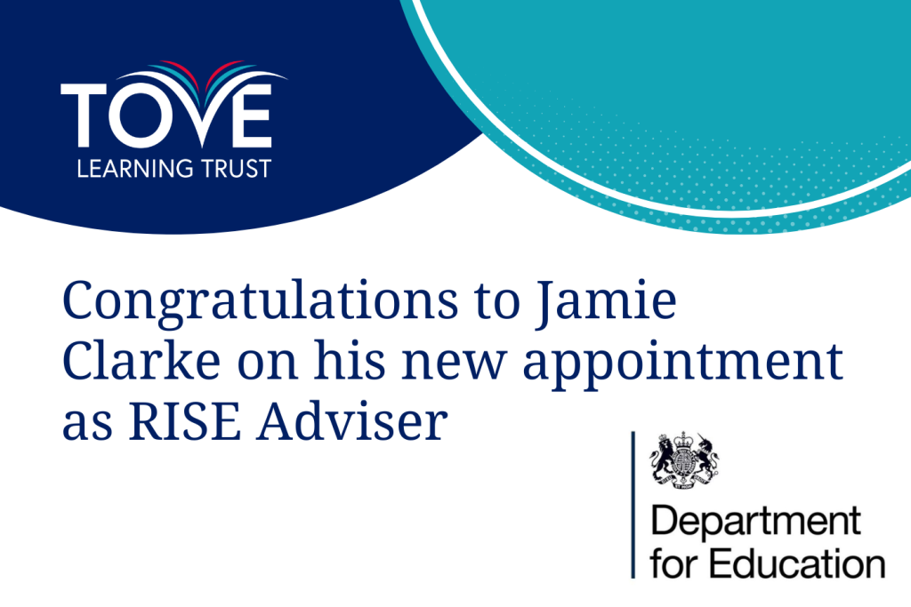 Congratulations to Jamie Clarke on his new appointment as RISE Adviser